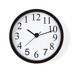 CafePress Backwards Unique Decorative 10″ Wall Clock (238071017)