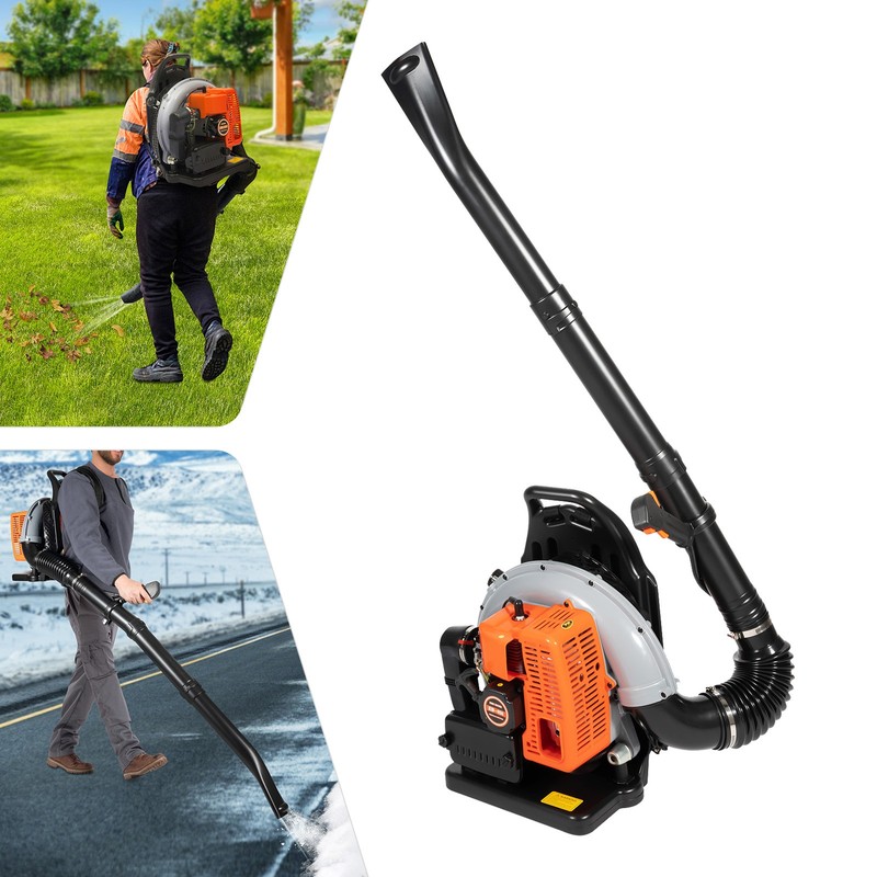 63CC 2-Stroke Leaf Blower 850CFM 4.3HP Commercial Backpack Gas Leaf Blower gallery