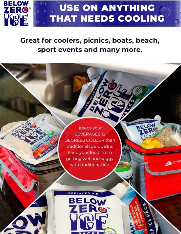 Below Zero Medium Reusable Ice Packs for Coolers – Long Lasting Cooler Ice Pa... gallery