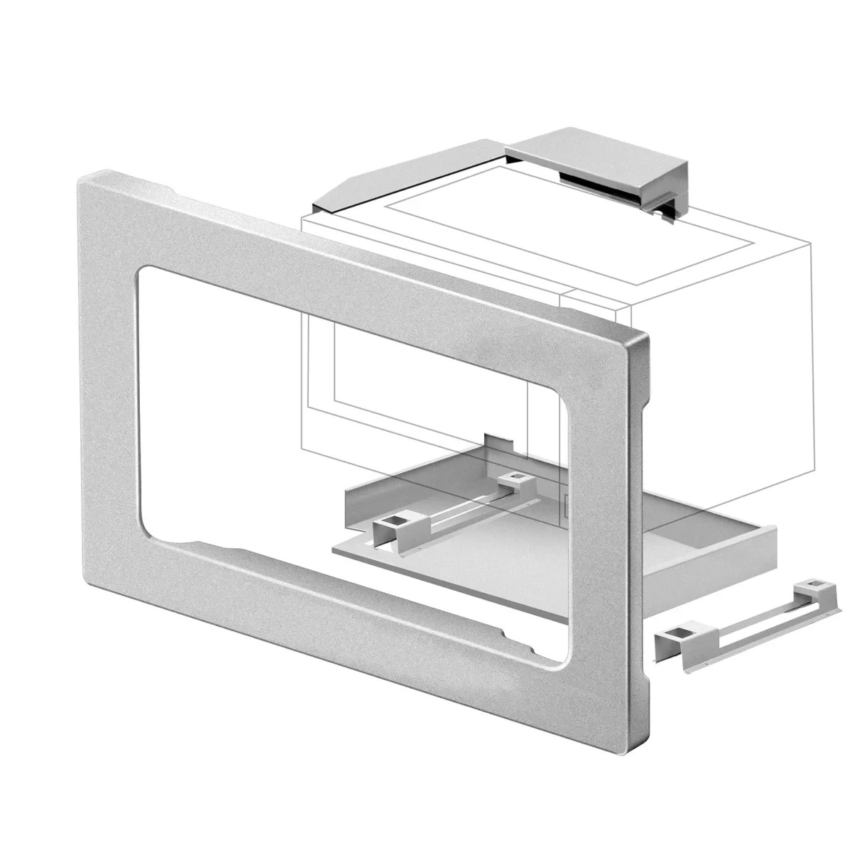27-Inch Microwave Trim Kit Stainless Steel for Easy Installation, Ventilation gallery