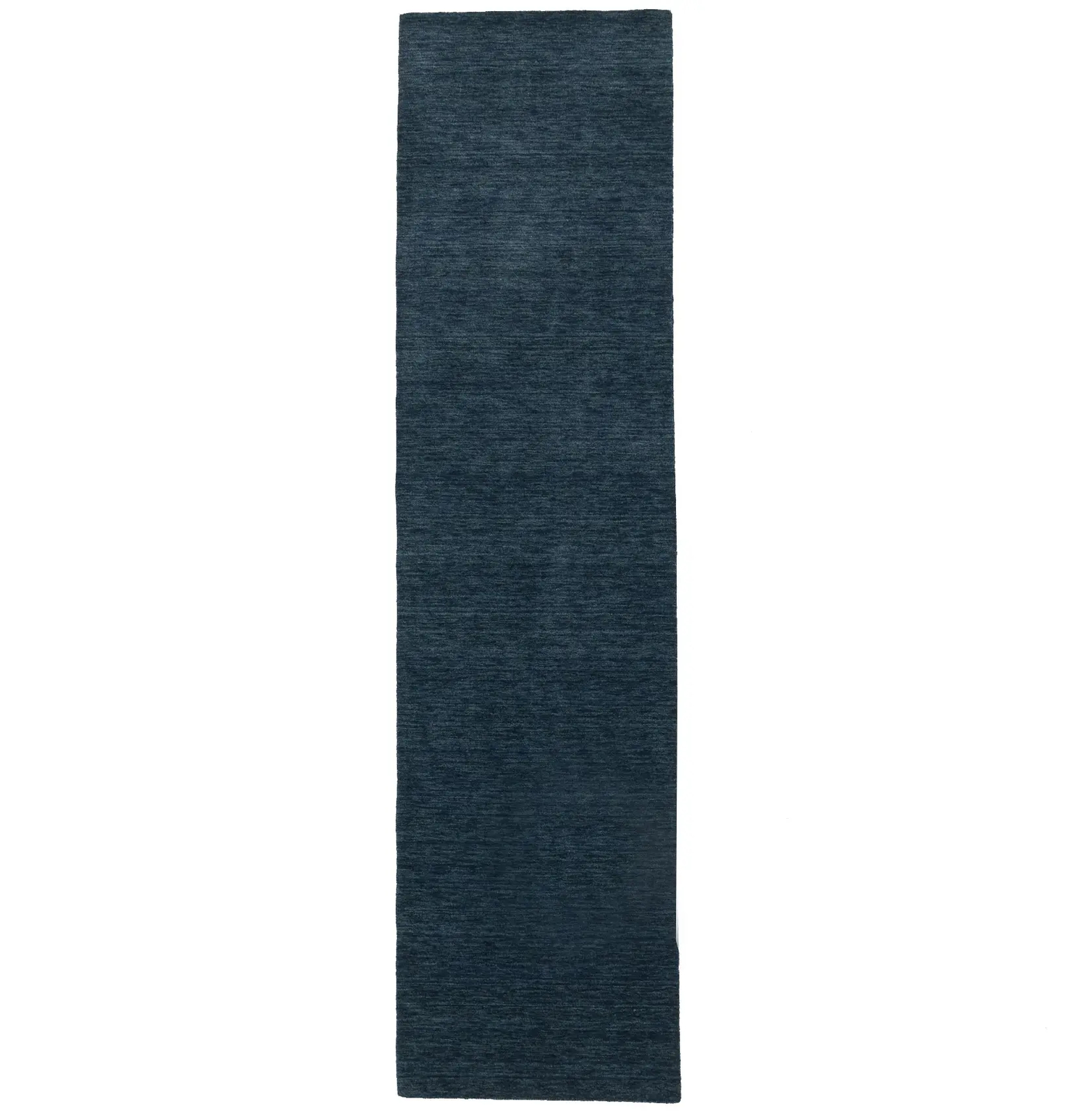 Steel Blue Solid Design Hand-Loomed 3X10 Gabbeh Wool Runner Rug Oriental Carpet gallery