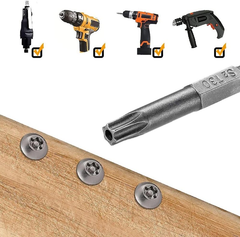 Security Torx Bit Set +Hex Key Allen Bit Set-For Power Drill & Impact Driver Lot gallery