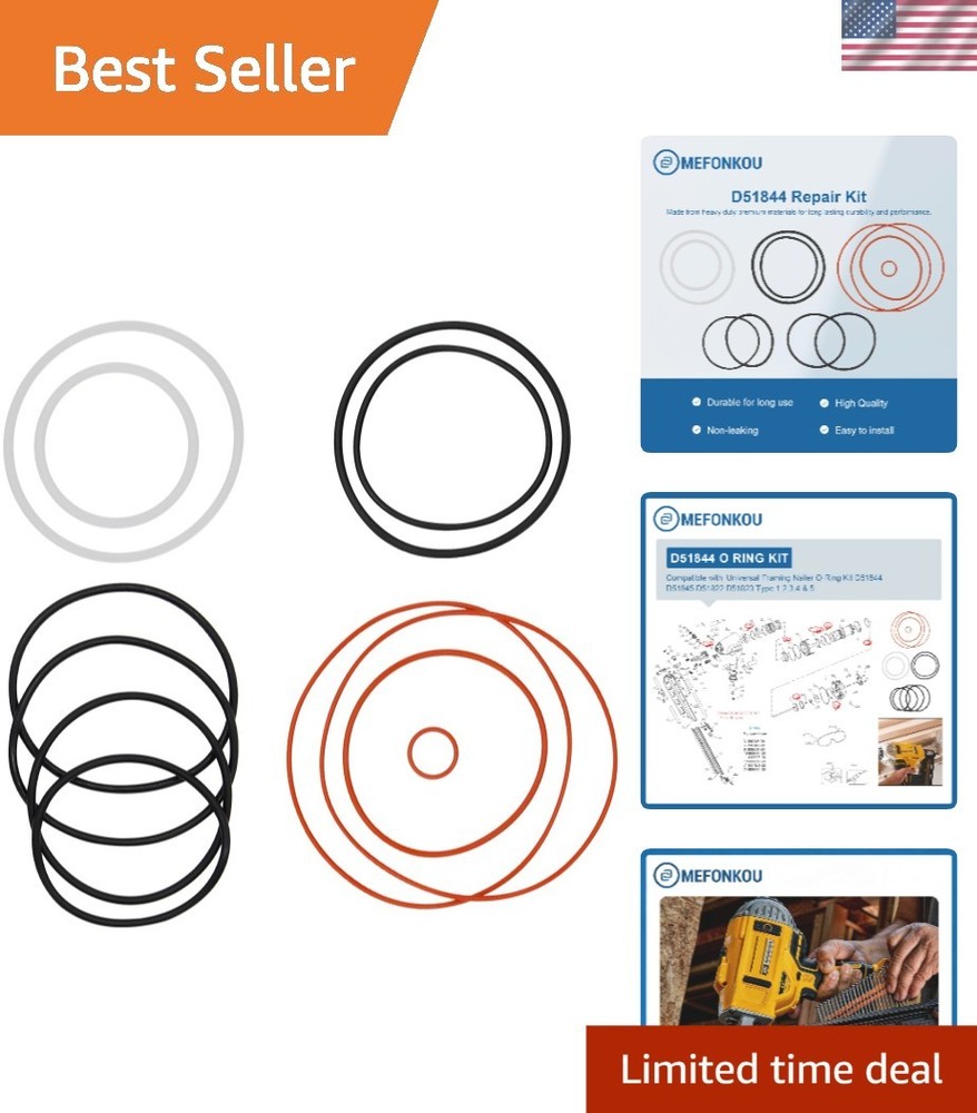 O-Ring Rebuild Kit for Universal Framing Nailer D51845 D51822 D51823 - 12PC