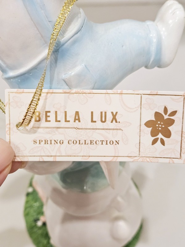 Bella Lux Easter Bunny Figurine 13” Spring Collection Stacked Rabbits Decor gallery