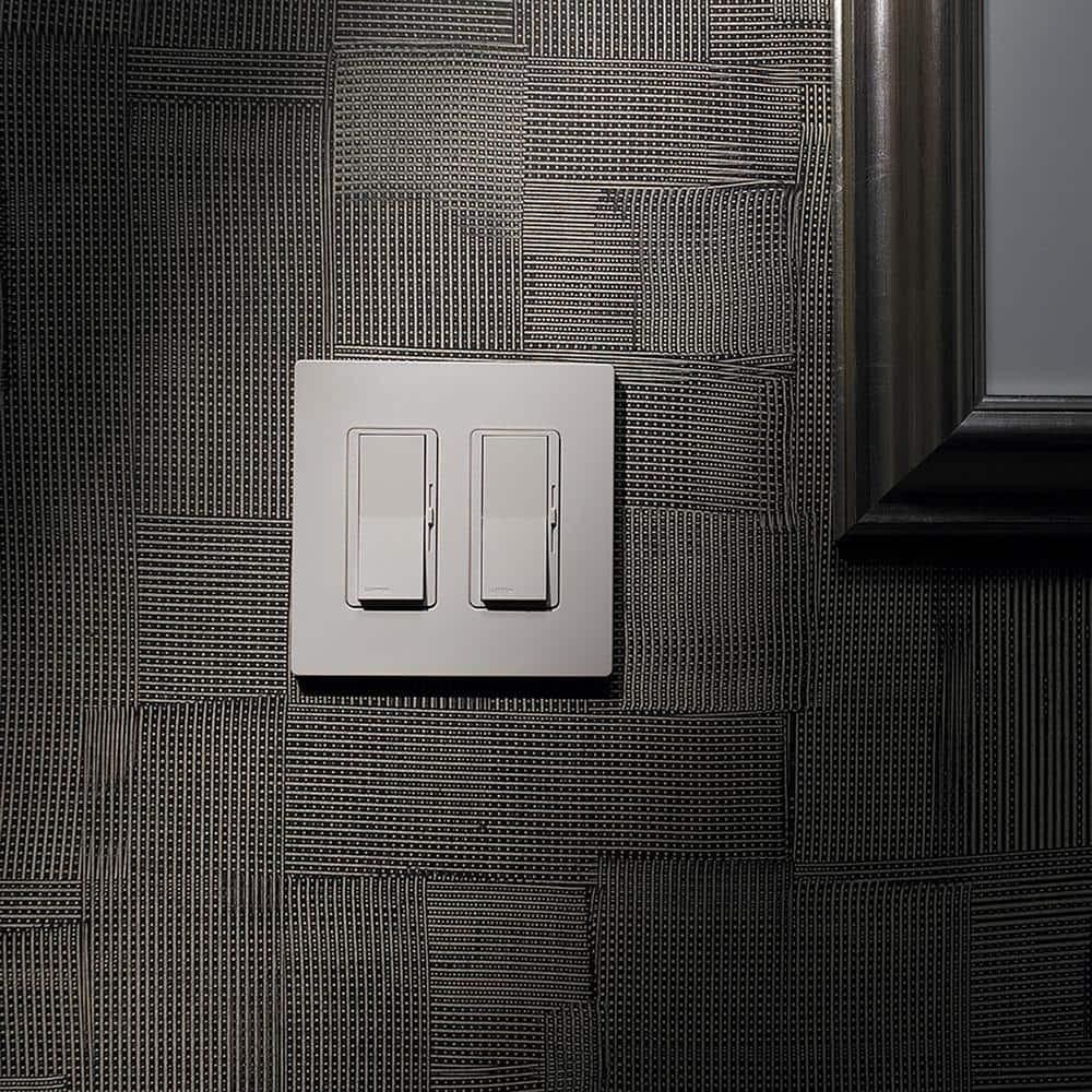 Claro 2 Gang Wall Plate for Decorator/Rocker Switches, Gloss, White(CW-2-WH) 6PK gallery