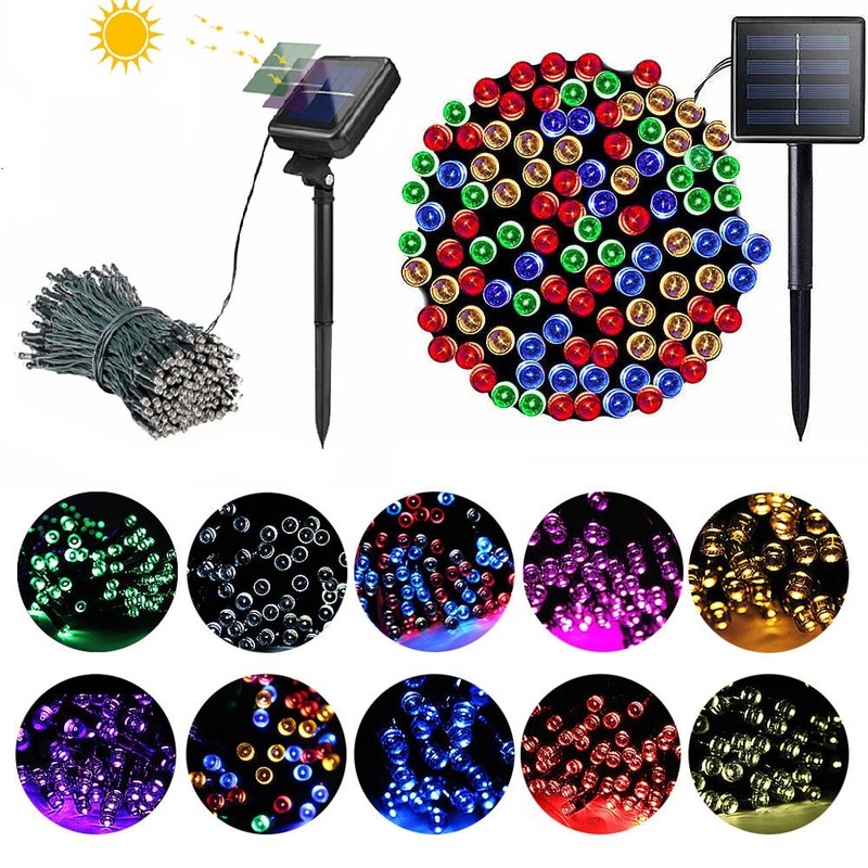 Solar String Lights Outdoor Waterproof Garden Path Yard Decor Lamp Lawn 200 LED gallery