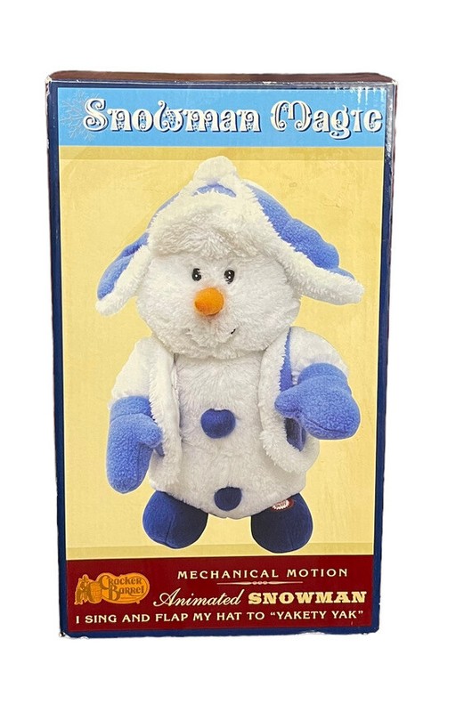 2009 Cracker Barrel Animatronics Snowman Magic Animated Plush Figure gallery