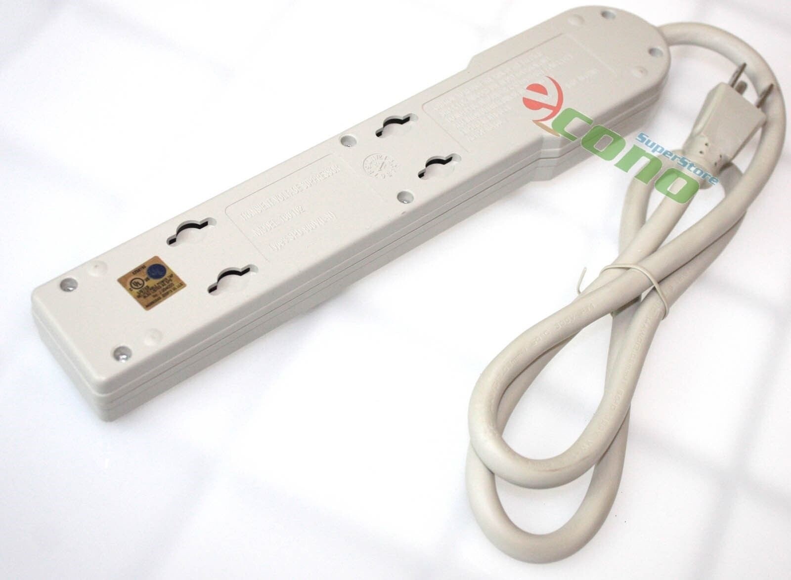 3FT 6 Outlet Power Strip Surge Protector AC125V 15A 60hz Plug AC Wall UL Listed gallery