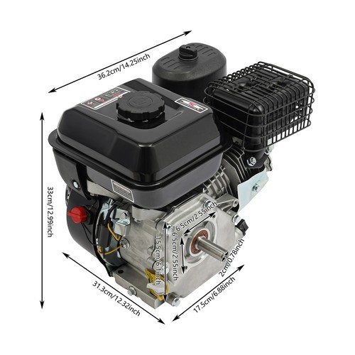 7 5HP Pull Start Horizontal Engine 4-Stroke 212CC Go Kart Gas Engine Motor NEW gallery
