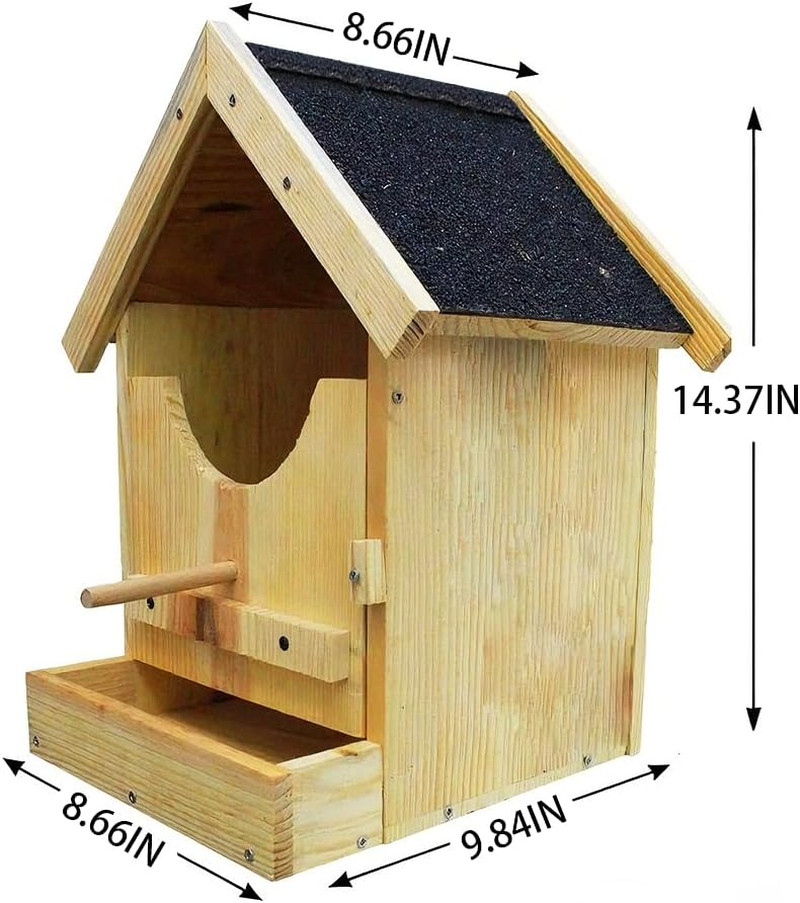 Handmade Cedar Owl House Kit Weatherproof Wooden Nest Box Outdoor gallery