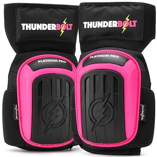 Thunderbolt TB-003 Professional Knee Pads for Work with Double Gel gallery
