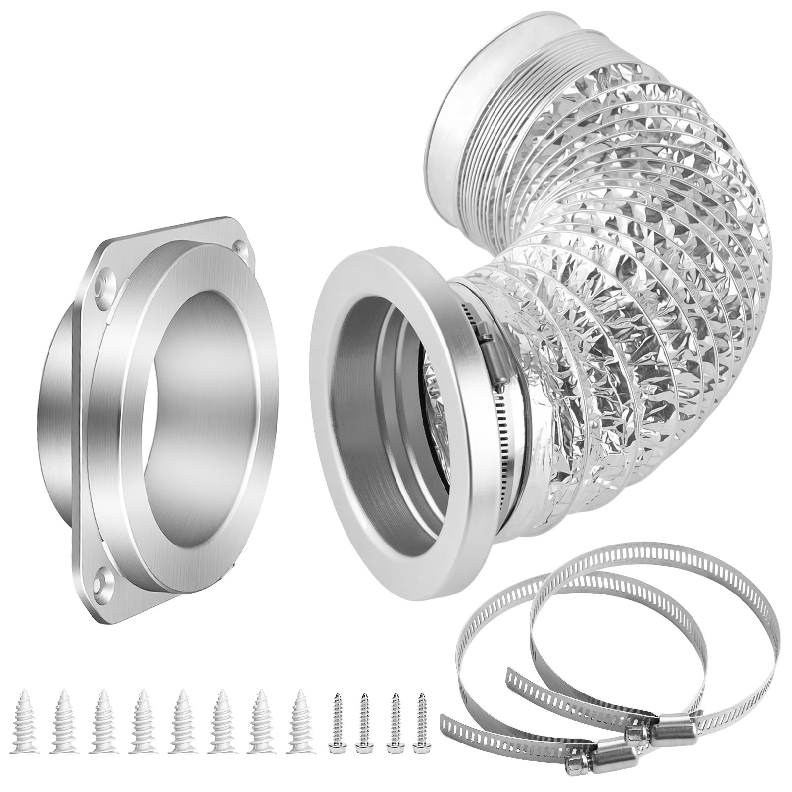 4" Magnetic Dryer Vent Connector Kit w/Aluminum Telescoping Foil Duct gallery