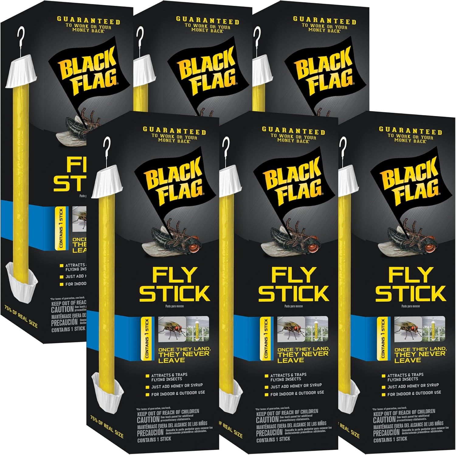 Fly Stick, Trap Houseflies and Flying Insects, Pack of 6 gallery