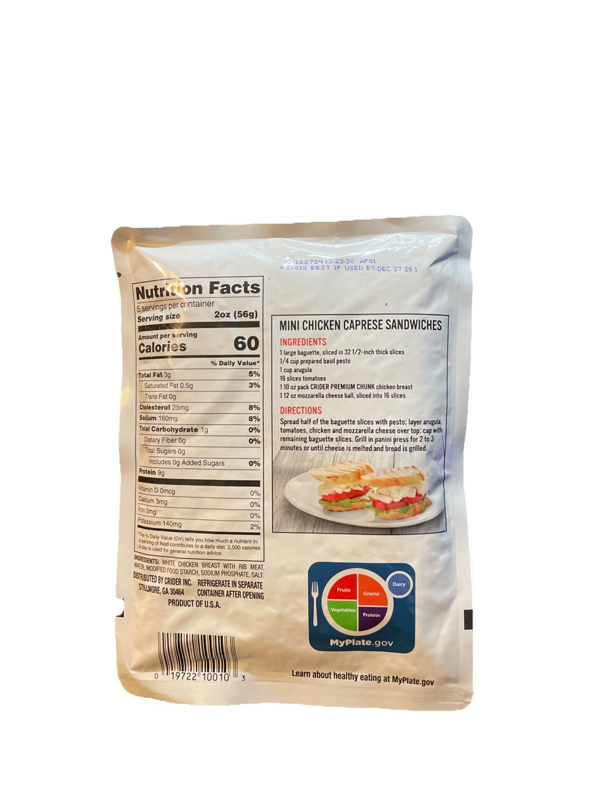 Premium Chunk Chicken Breast With Rib Meat by Crider gallery