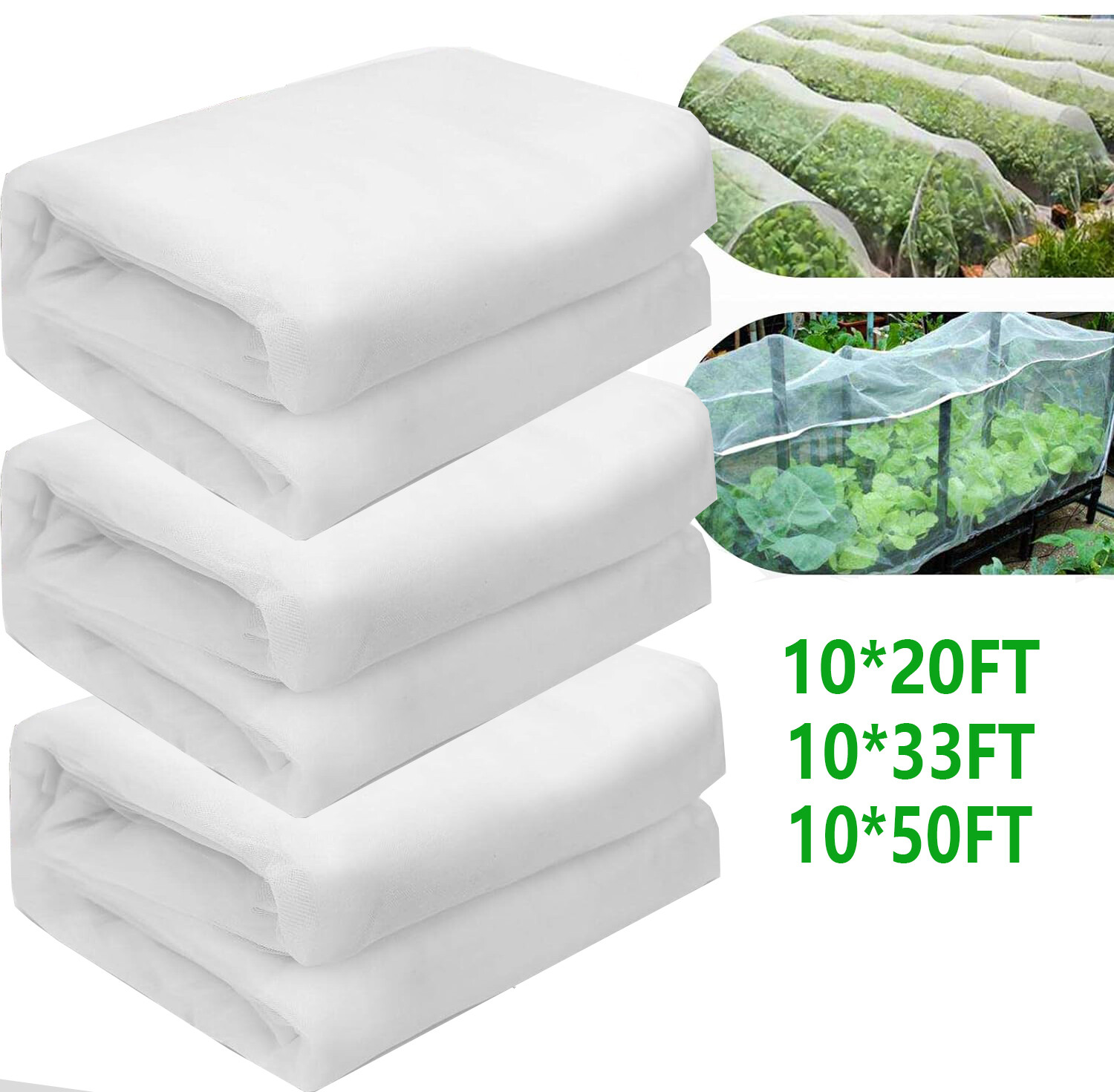 20-50ft Garden Bug Insect Netting Barrier Bird Pond Net Plant Crop Protect Mesh gallery
