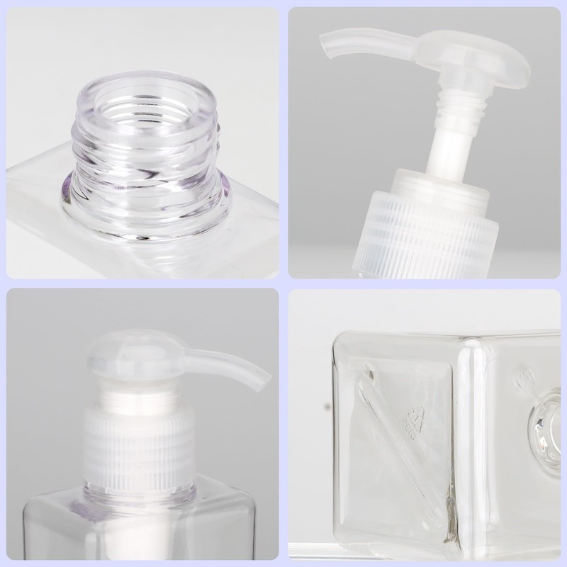 Clear 250ML Pump Bottle Refillable Cosmetic Lotion Dispenser gallery