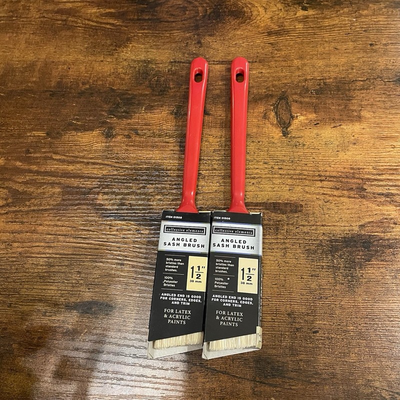 🐝 Collective Elements 1.5” Angled Sash Painting Brush- 2 Counts #️⃣ gallery