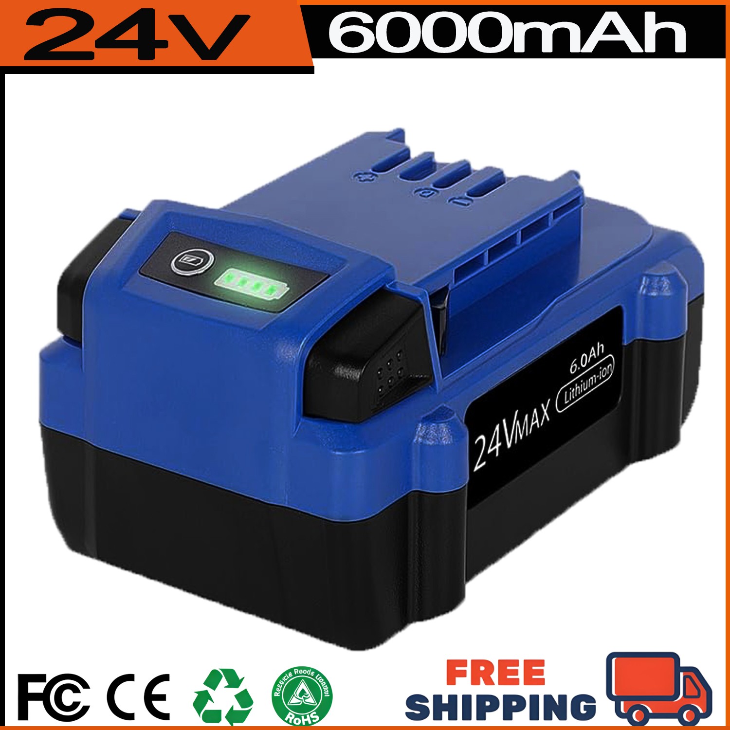 6Ah Lithium Battery for 24V Battery Max KB624-03 KB524-03 KB424-03 KB224-03 gallery
