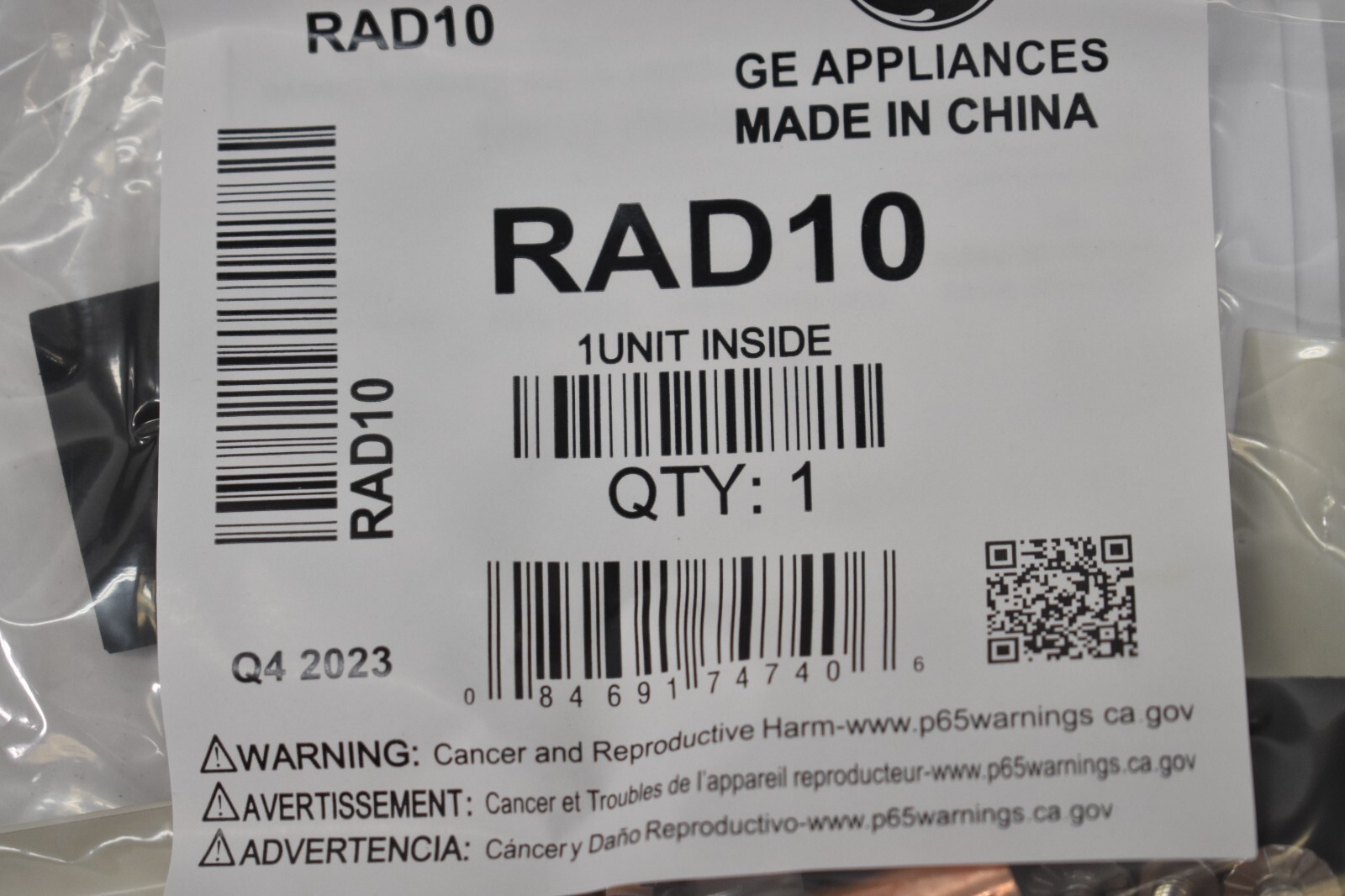 General Electric GE Drain Kit Condenstate Internal/External RAD10 Genuine OEM gallery