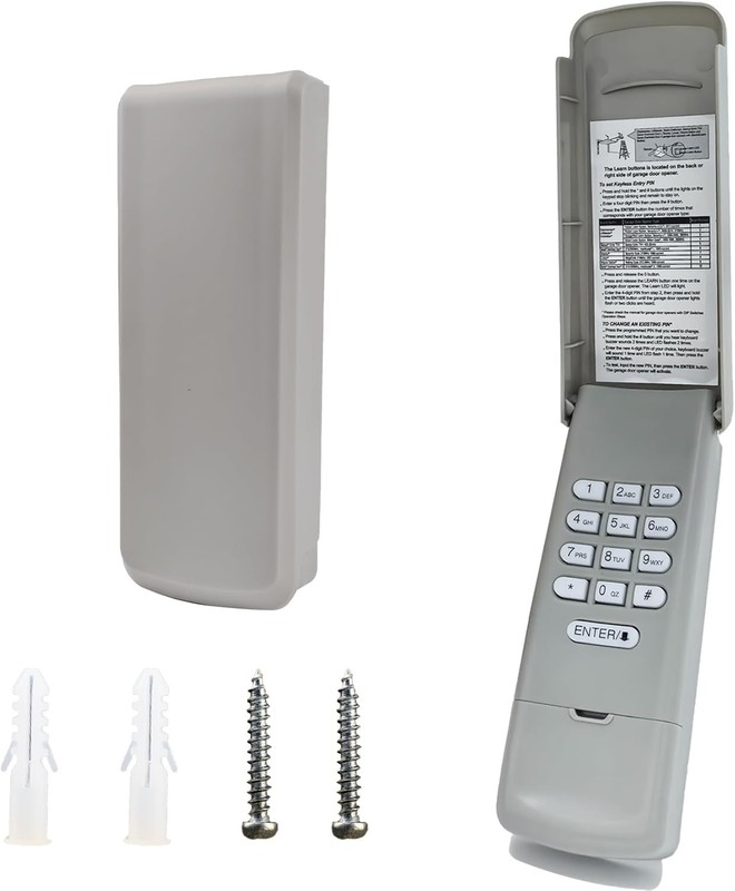 Multi-User Garage Keypad System - Easy Programming & Secure Temporary Codes gallery
