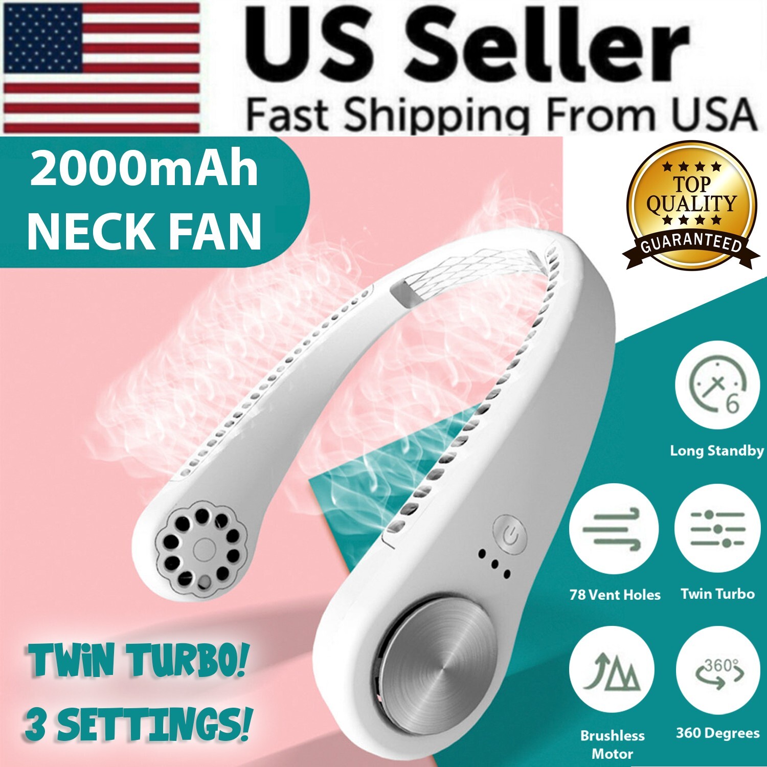 USB Portable Hanging Neck Fan Cooling Air Cooler Little Electric Air Conditioner gallery