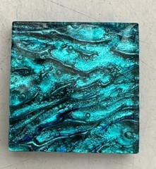 Iridescent Decorative Tile Aqua Splash 2 x 2