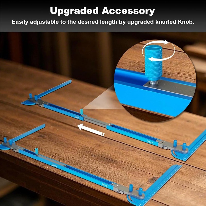 Adjustable Dual Nut Locking Stair Tread Template Tool Jig Stair Gauge Measuring gallery