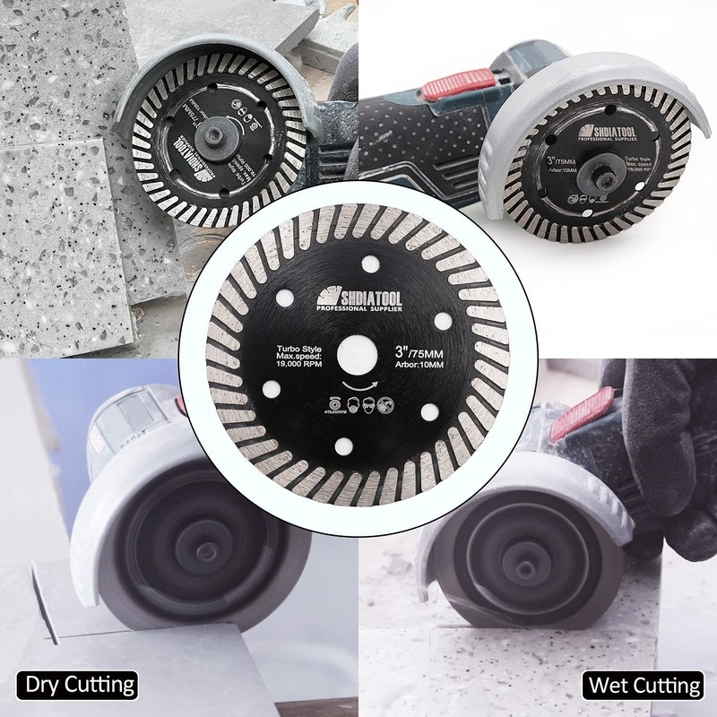 2pcs 3inch Diamond Cutting Disc Wheel Circular Saw Blade Concrete Ceramic Tile gallery
