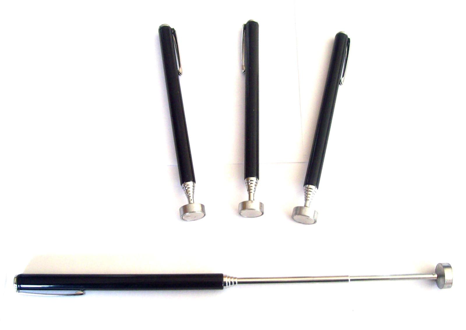 3 CALHAWK 8LB TELESCOPING PICK-UP MAGNETS 28" LONG POCKET CLIP CZTM8 gallery