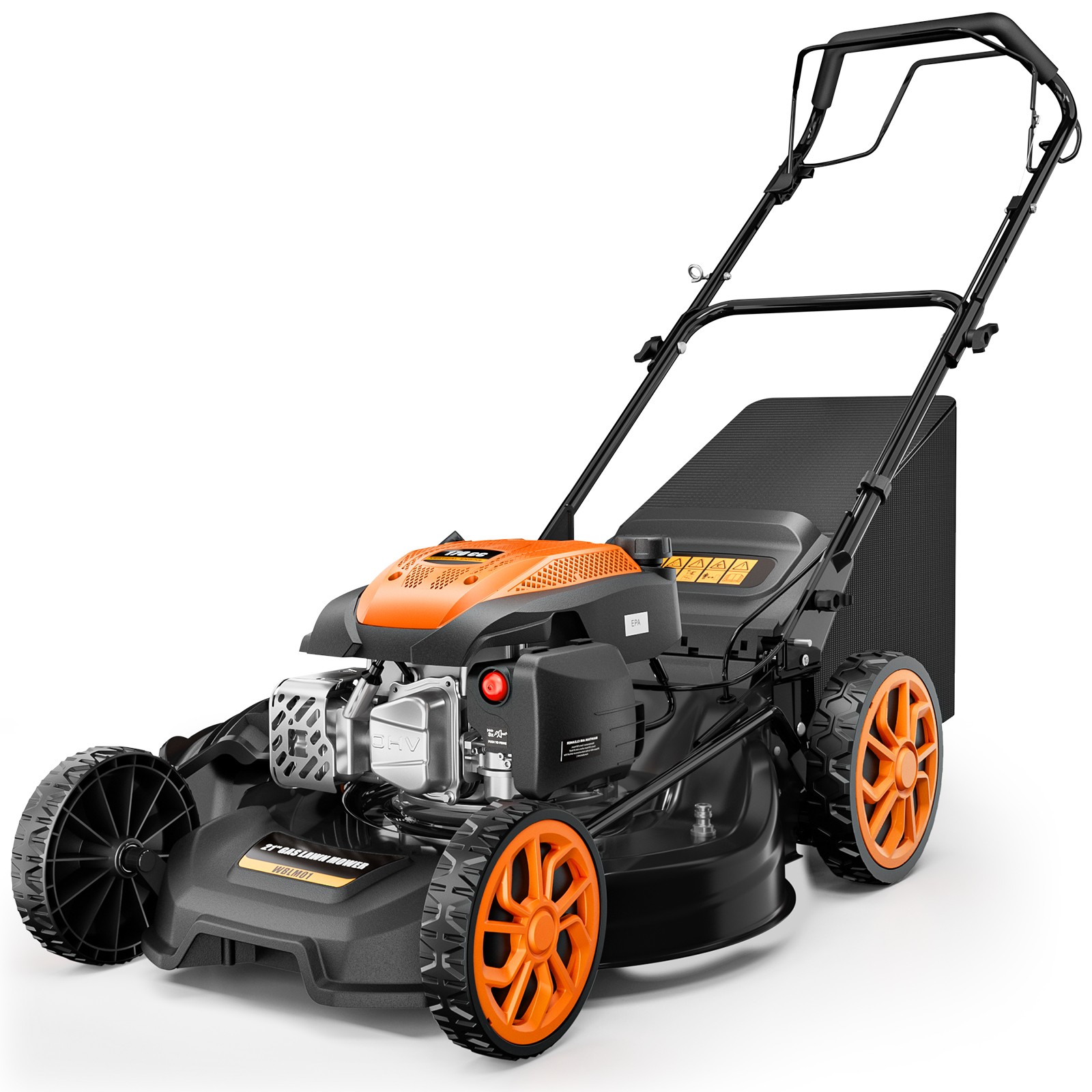 Efurden 21" Self Propelled Lawn Mower Gas Powered 3-In-1 170cc 7Position Height gallery