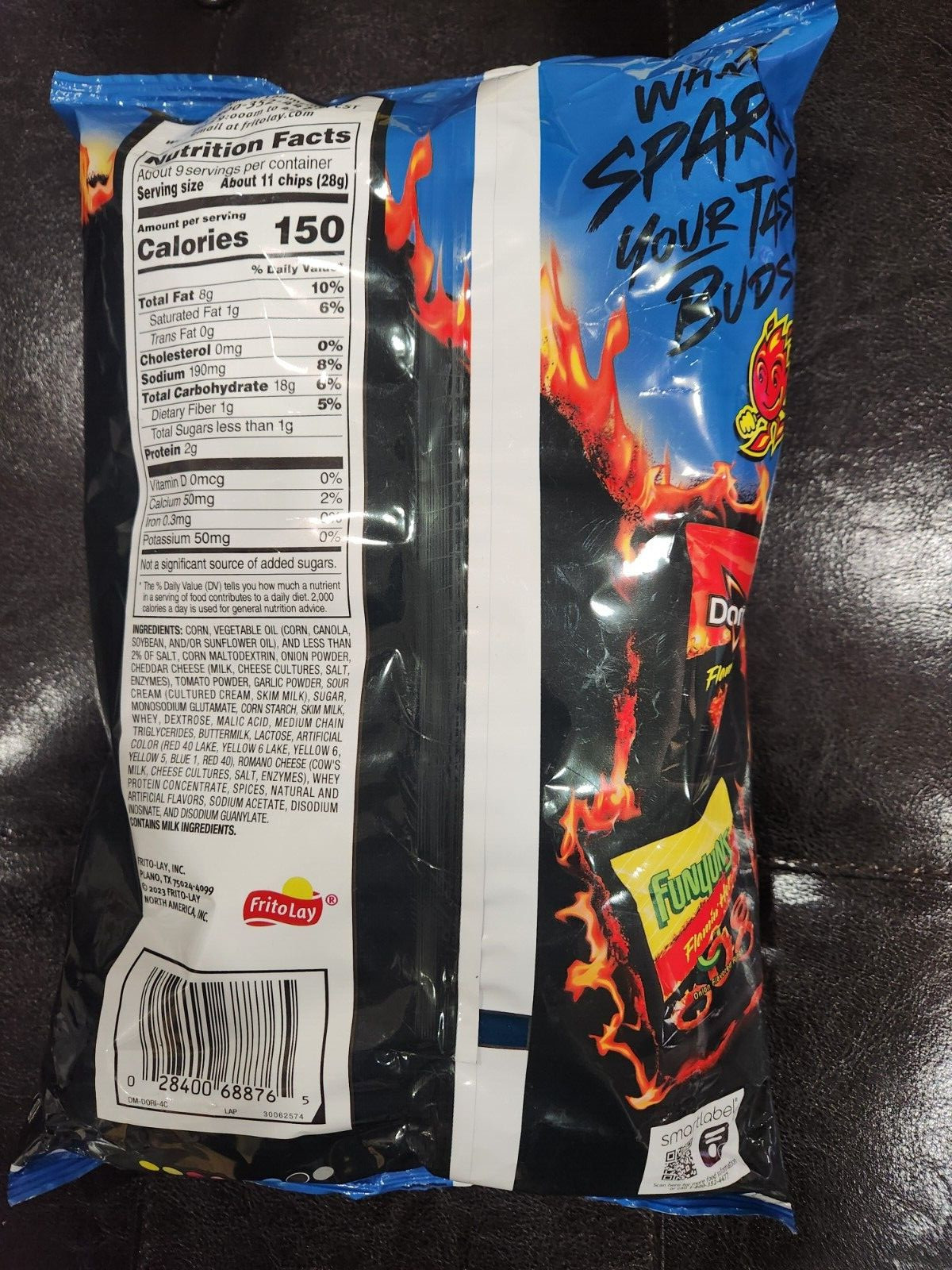 DORITOS FLAMIN'HOT COOL RANCH FLAVORED TORTILLA CHIPS 05/25 FRITO LAY 9 1/4 OZ gallery