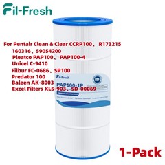 1-Pack Washable Reusable Pool Filter CC100 for Pentair Clean&Clear PAP100 C-9410