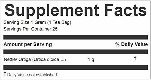 Hanan Peruvian Secrets Ortiga| 100% Natural Nettle | 25 Tea Bags | Naturally Aid gallery