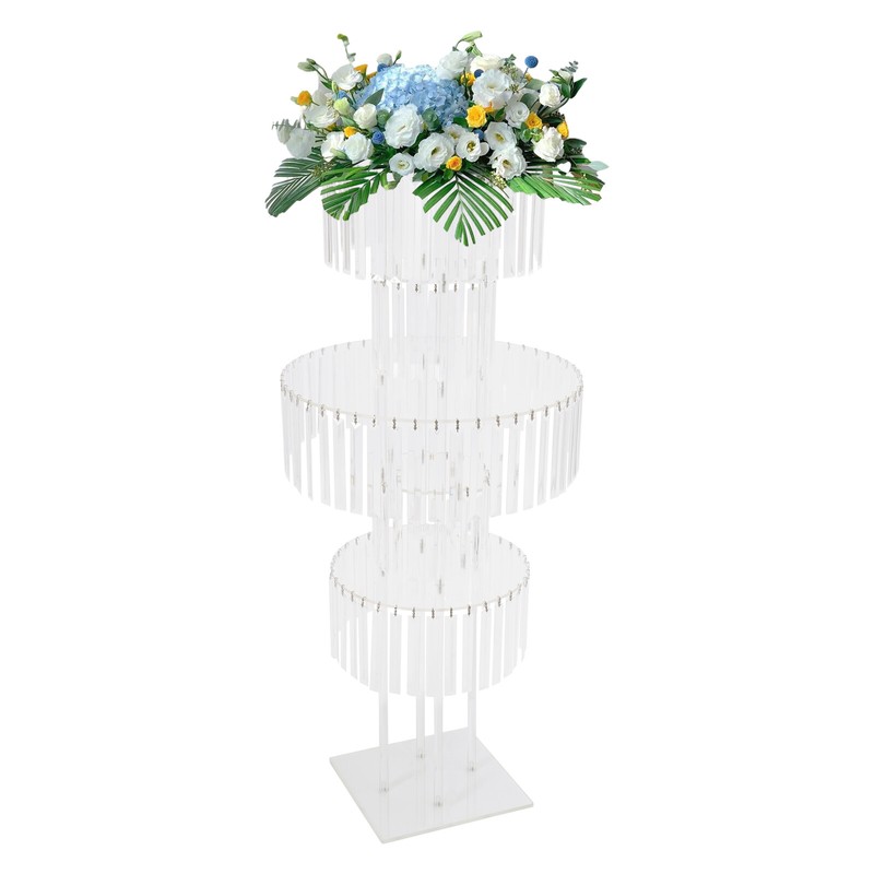 Flower Stand for Wedding, Crystal Flower Stand 5-Tier gallery