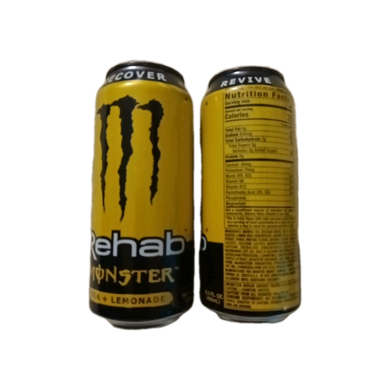Monster Energy Rehab Tea + Lemonade 16oz - Unopened Discontinued Flavor 2 Cans gallery