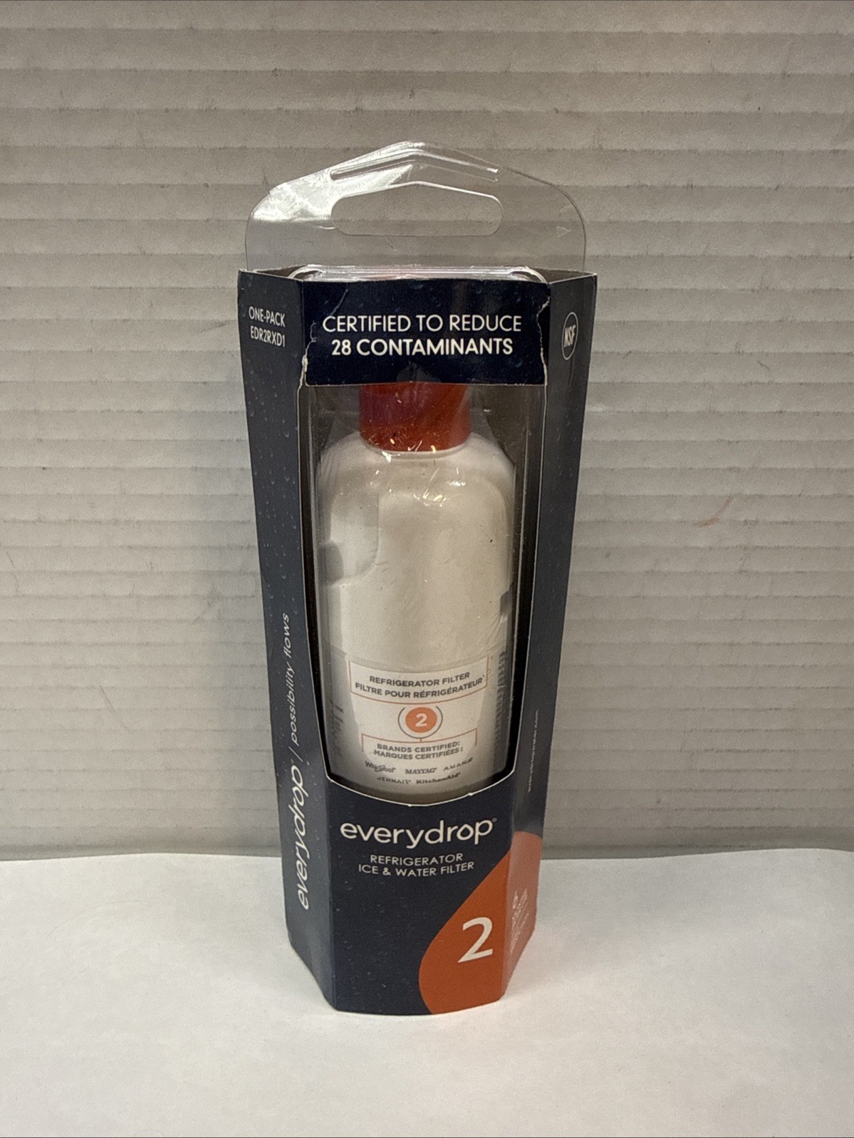 EveryDrop #2 Ice & Water Refrigerator Filter ΕDR2RXD1 New In Box gallery