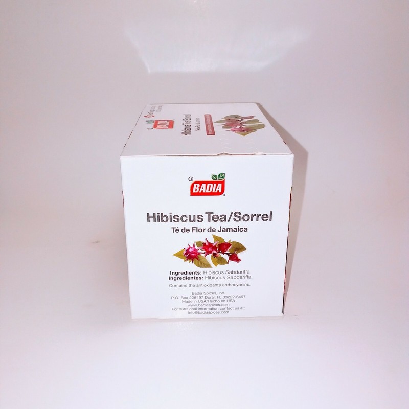 Badia Decaffeinated Hibiscus Tea Bags, 25 count (4 packs , 100 Tea bags) gallery