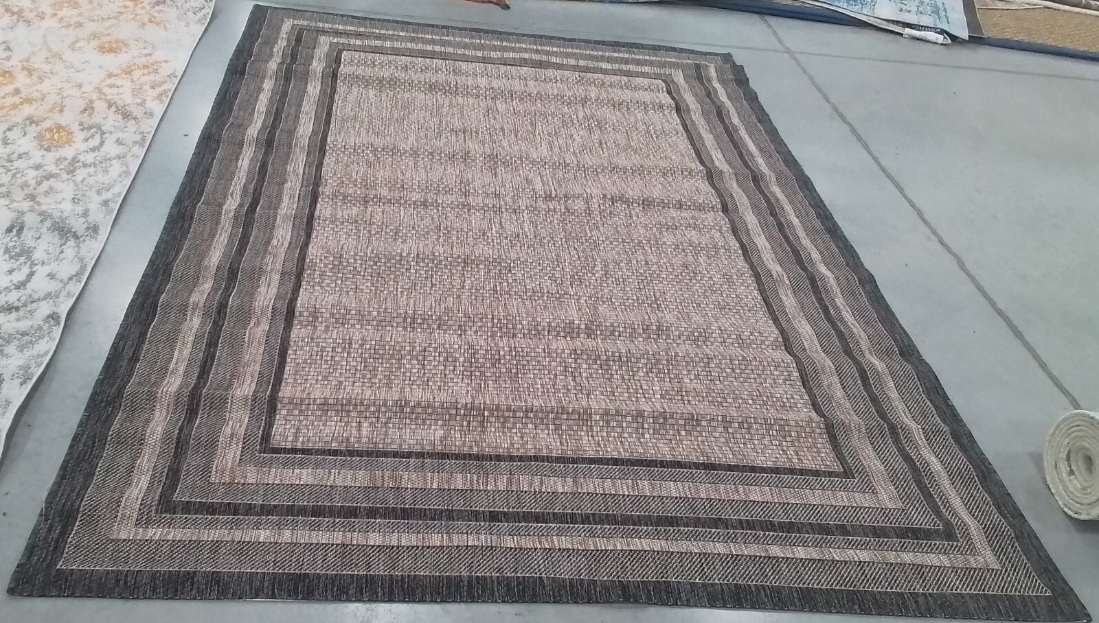 NTRL / BLAK 6'-7" x 9'-6" Back Stain Rug Reduced Price 1172762169 CY8475-37312-6 gallery