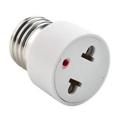 E27 Light Socket to Plug Adapter 2/3 Prong Light Bulb Outlet Adapter