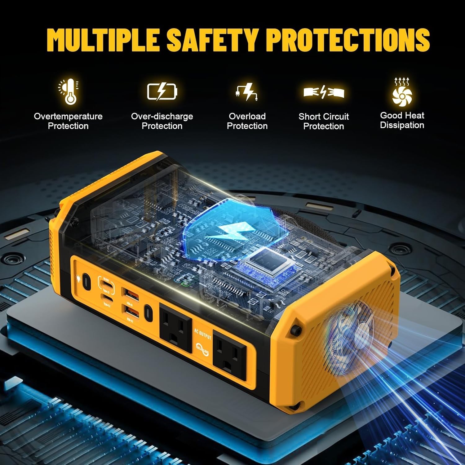Voltage regulator 350W power Inverter Compatible with Dewalt 20v Battery gallery