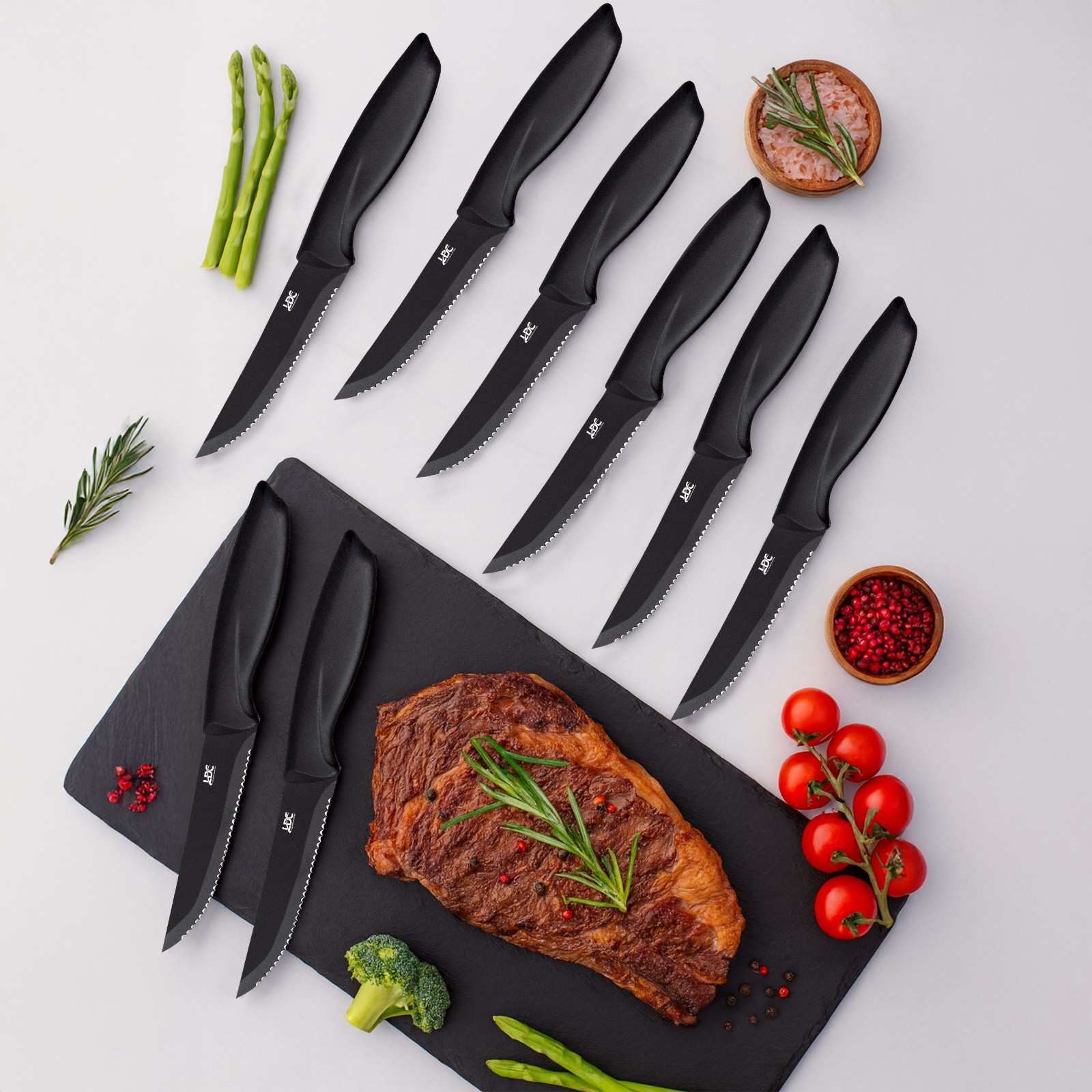 Knives Set Serrated Stainless Steel Steak Kitchen Chef Cutlery Sharp Knifes gallery