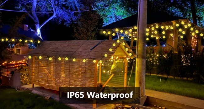 23 Ft Outdoor String Lights Solar 50 LED Bulb Waterproof Patio Party Garden Yard gallery
