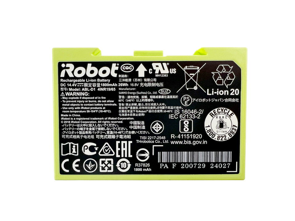Genuine Li-ion Battery for iRobot Roomba i1 i1+ i2 i3 i3+ i5 i5+ i6 i6+ i7 i7+ gallery