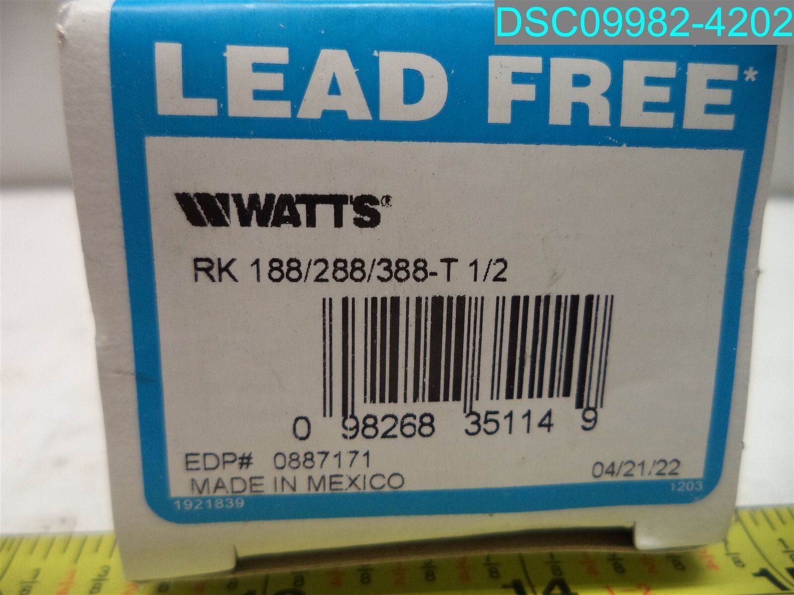 Watts WA-6 Rebuilding Kit for 288A Backflow Preventor 1/2 in. gallery