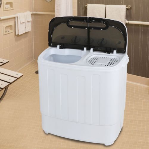 Segawe GSD-H01-1568A 13lbs Portable Mini Washing Machine - White gallery