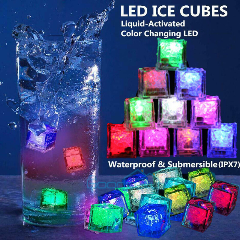 Lot Light Up Ice Cubes for Drinks Multi-Color LED Ice Cubes for Ice Cube Light gallery