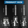 3PCS PVC Pipe Threading Tool Set for 1/2″ 3/4″ 1″ Pipes - Dual Internal & Ext... gallery