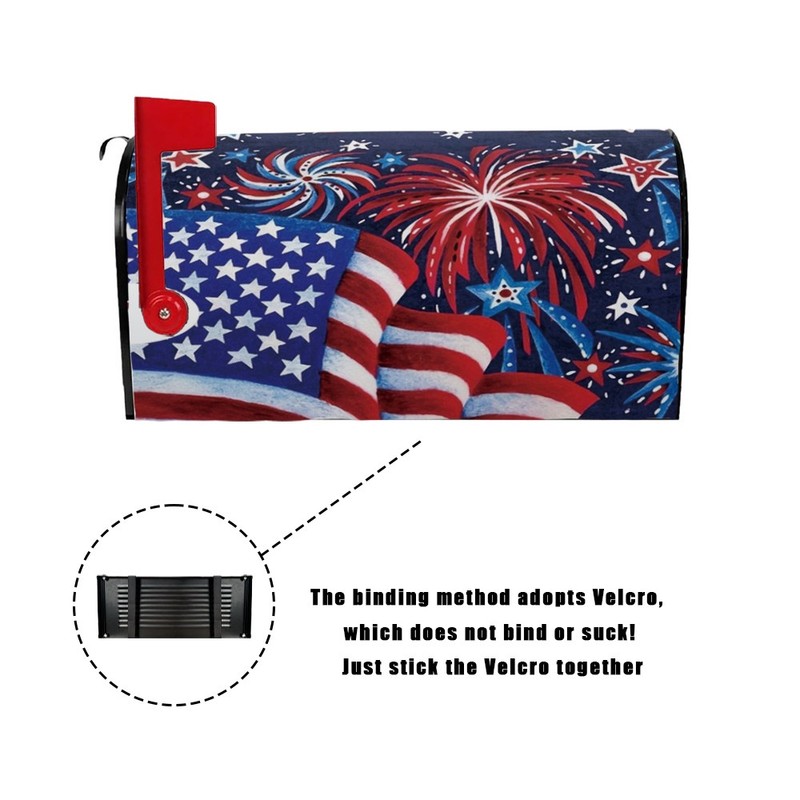 Magnetic American Flag Independence Day Series Mailbox Cover 18*21 in gallery