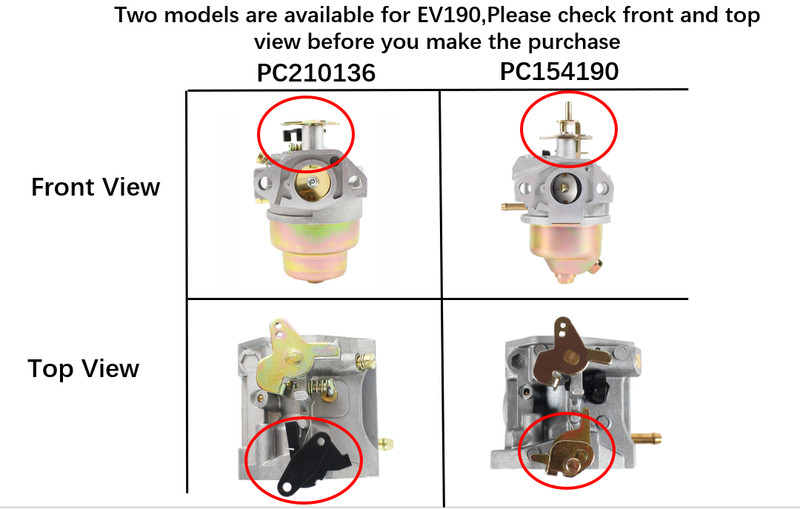 OEM Carburetor for Subaru Robin EA190V EA175V EV190A pressure washer engine gallery