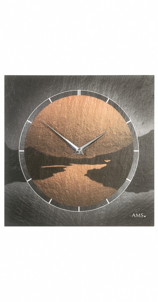 Modern Wall Clock with Quartz Movement by AMS